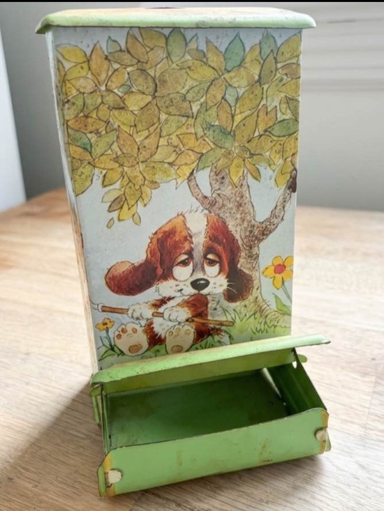 Other - Vintage Retro Match Box Holder Anthropomorphic Dog Farmhouse Kitchen Fireplace